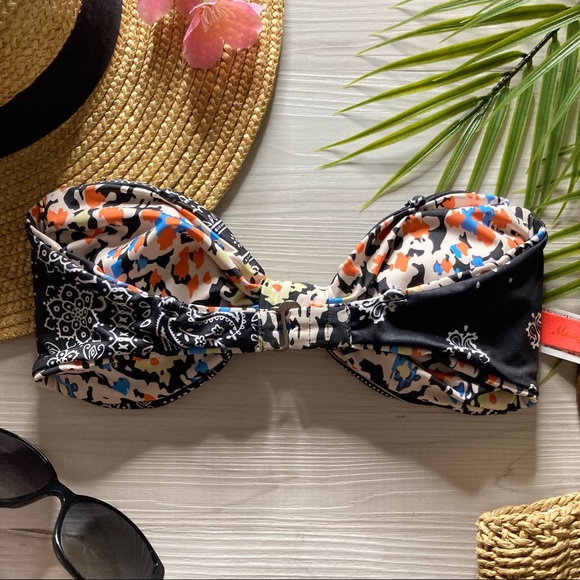 RARE Maaji 🌺 Reversible Tropical 4-Way Strap(less) Bralette Bikini Top 🏝🍹🌼 - Picture 14 of 16